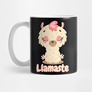 Llamaste Llama Namaste Yoga Llama Kawaii Cute Llama Mug